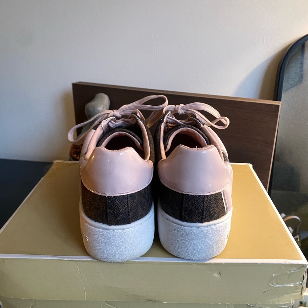 Michael Kors Pink and Brown Women's Sneakers - Picture 5 of 8